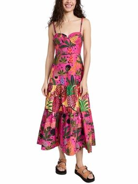 farm rio bicolor guipure one-shoulder maxi dress FARM Rio | Dresses | Bicolor Guipure Oneshoulder Maxi Dress